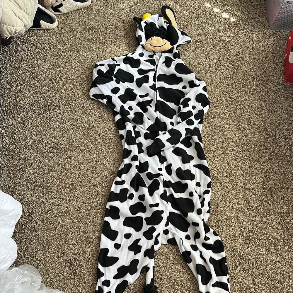Cow costume onesie